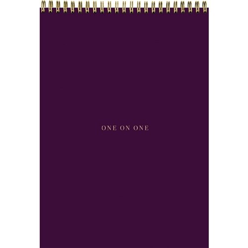 Collins B5 1 On 1 Meetings Pad 50 Sheets Mulberry