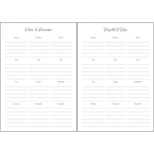 Collins A5 Designer Planner Day Per Page Undated Abstract
