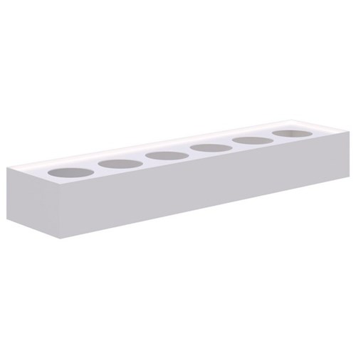 Fortis Steel Planter Box 180x1800x450mm White