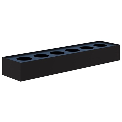 Fortis Steel Planter Box 180x1800x450mm Black