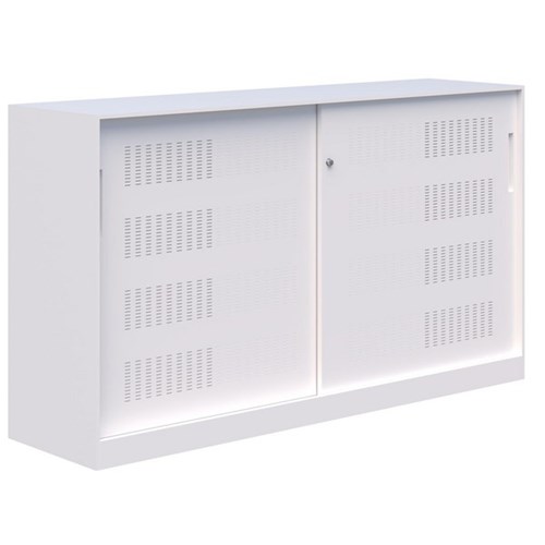 Fortis Sliding Door Key Lock Cabinet 1020x1800mm White