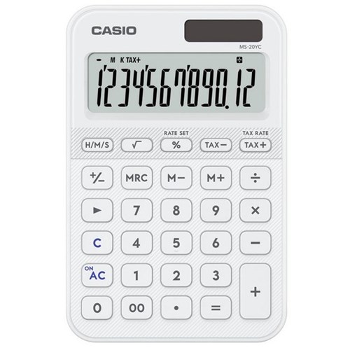 Casio MS20 Desktop Calculator White