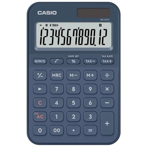 Casio MS20 Desktop Calculator Navy
