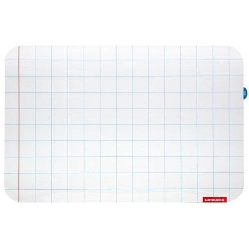 Warwick Magnetic Whiteboard Sheet Maths Grid 300x200mm