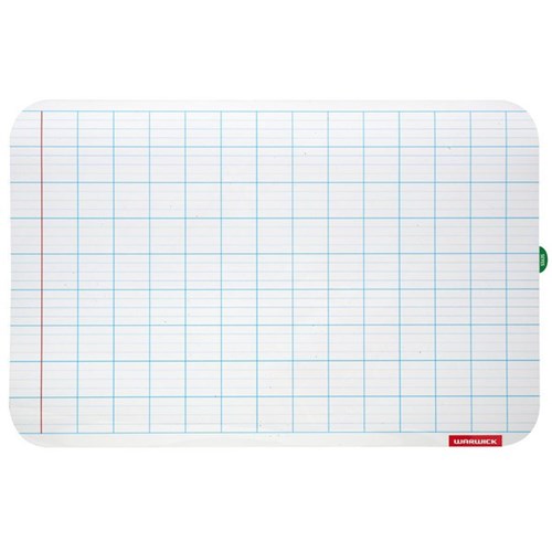 Warwick Magnetic Whiteboard Sheet Seyes Lined 300x200mm
