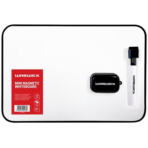 Warwick Mini Magnetic Whiteboard 300x200mm