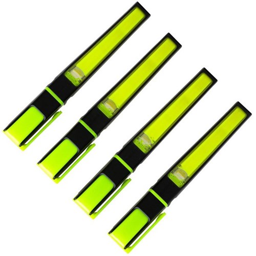 Warwick Liquid Ink Stubby Highlighters Yellow, Pack of 4
