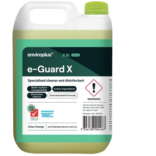 Enviroplus E-Guard X E3 Concentrated Disinfectant Cleaner 2.5L