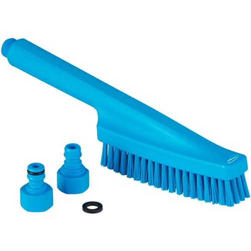 Vikan Waterfed Hard Hand Brush 330mm Blue