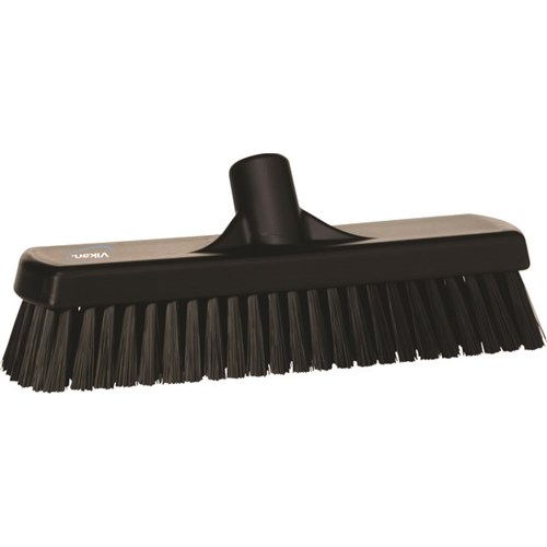 Vikan Floor Scrub Hard Bristle Brush 305mm Black
