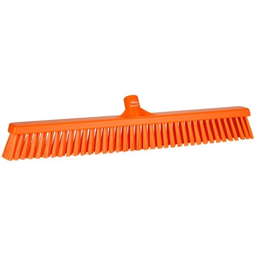 Vikan Floor Soft/Stiff Broom 610mm Orange