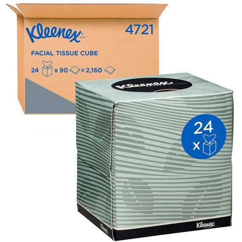 Kleenex Facial Tissue (4721) 2 Ply, Carton of 24