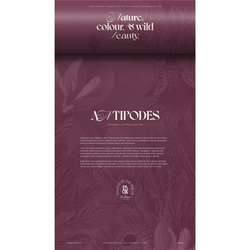 FLOX Wall Calendar 2027 Antipodes