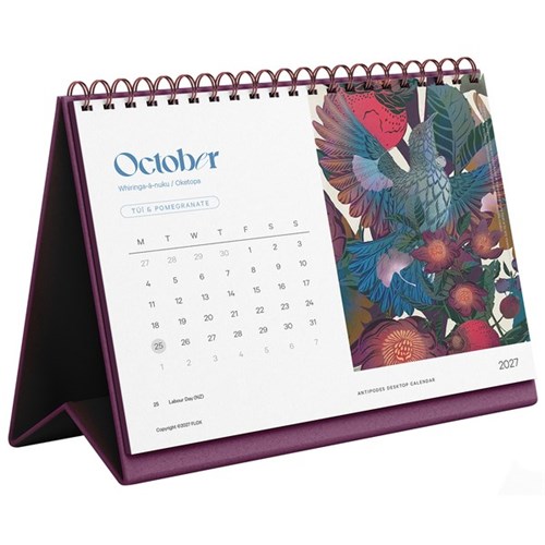 FLOX Desk Calendar 2027 Antipodes