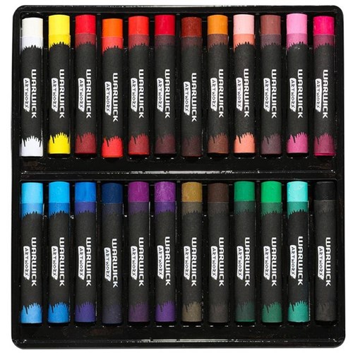 Warwick Artworx Oil Pastels Assorted Colours, Pack of 24