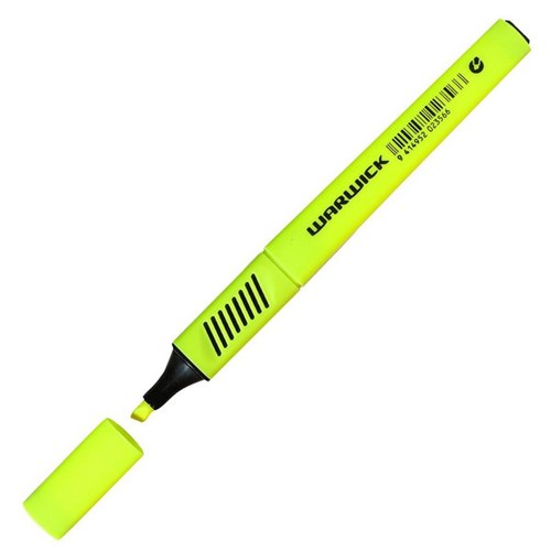 Warwick Tri Barrel Slimline Highlighter Yellow