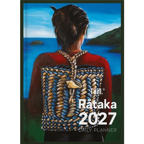 Tuhi A51 Bilingual Diary A5 Day Per Page Rataka 2027 Kete Pikau