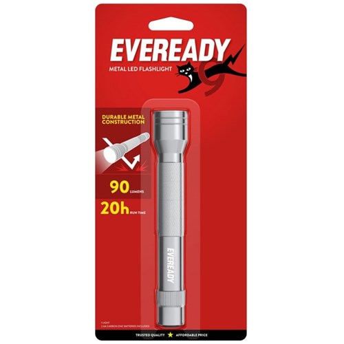 Eveready Metal Torch 2AA 90L