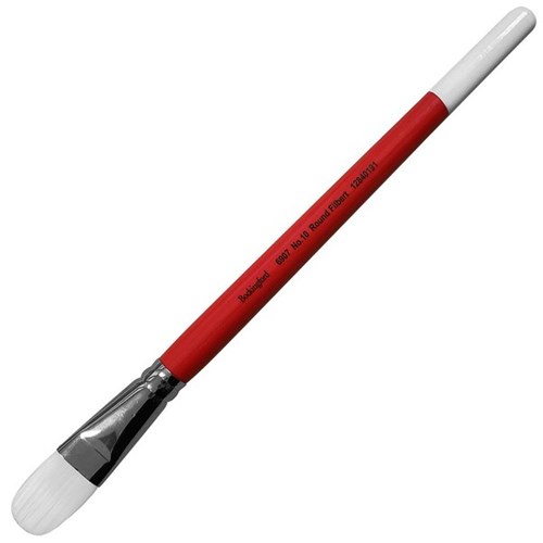 Bockingford 6907 Premium Round Filbert Paint Brush White Taklon No. 10 18mm