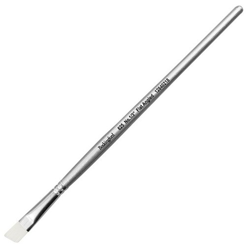 Bockingford 625 Series Flat Angled Paint Brush White Taklon 1/3 Inch