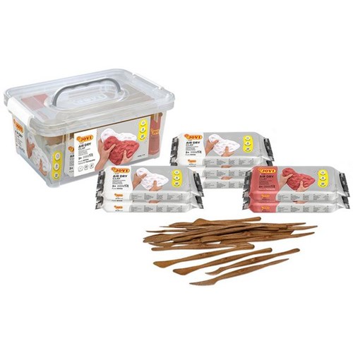 Jovi Modelling Compound Air Dry Clay School Pack
