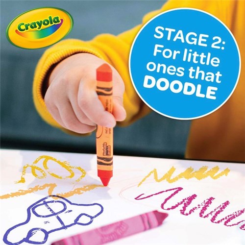 Crayola Washable Tripod Crayon, Pack of 8