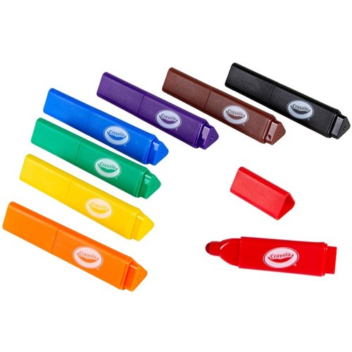 Crayola Washable Tripod Grip Markers, Pack of 8