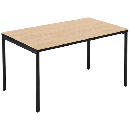 Mobel Student Desk Double 1200x600x730mm Oak/Black (Min. Order Qty 5)