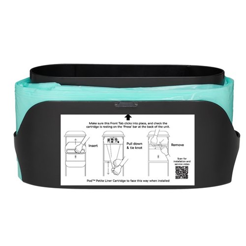 SaniPod Pod Petite Liner Cartridge Refill, Carton of 2 Refills of 26 Liners