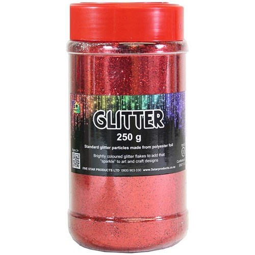 Five Star Glitter Red 250G