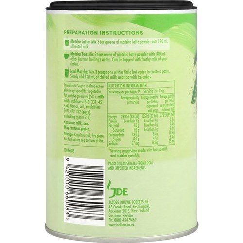 Bell Matcha Latte Powdered Tea 220g