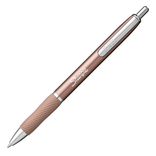 Sharpie S-Gel Rollerball Pen 0.7mm Metal Barrel Black, Pack of 2