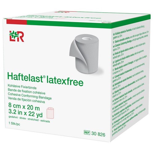 Haftelast Cohesive Conforming Bandage Latex Free 80mm x 20m Cream