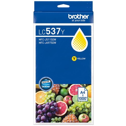 Brother LC537Y Yellow Ink Cartridge