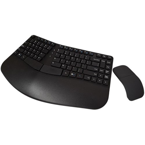 Combo Contour Keyboard and Curved Mouse Bluetooth Desktop Set