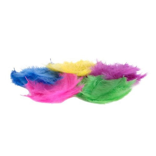 Craft Feathers Small Assorted Colours Bag of 45