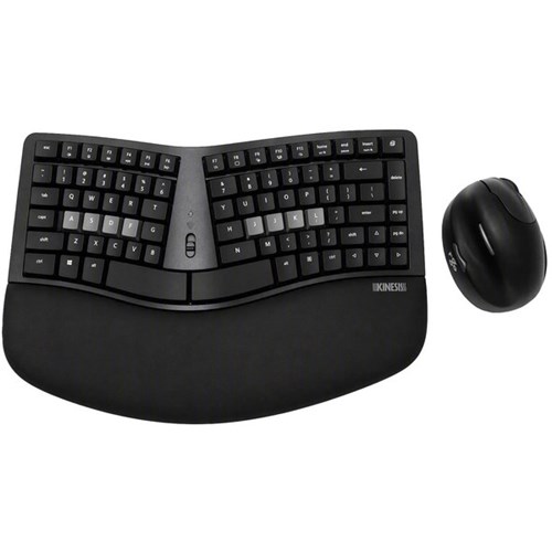 Kinesis Wave Keyboard and R-Go 3 In 1 Right Hand Mouse Medium Desktop Set