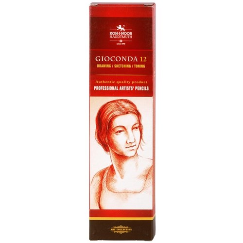Koh-I-Noor Gionconda Chalk Drawing Pencils 8803 Light Sepia, Box of 12