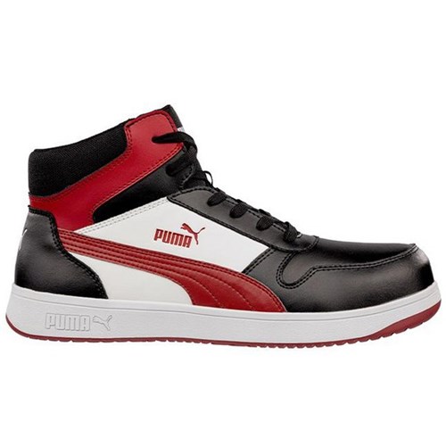 Puma Frontcourt Mid Lace Up Boots Size 8 Red/Black