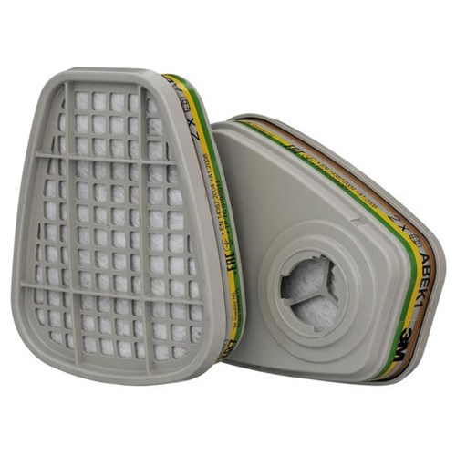 3M 6059 A1B1E1KI Multi Gas Vapours Respirator Filters, Pack of 2