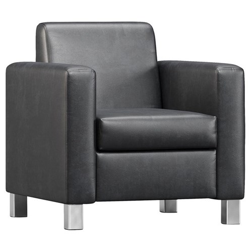 Cosmo Single Seater Sofa Vynahide Vinyl/Black