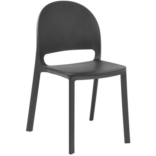 Eden Bubble Cafe Stacker Chair Black
