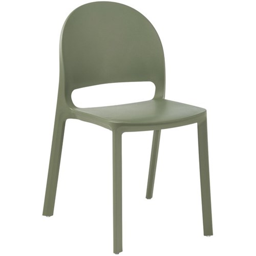 Eden Bubble Cafe Stacker Chair Olive