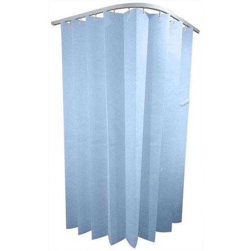 Reynard Shower Curtain Antibacterial 2.5mx1.8m Pastel Blue, Carton of 15