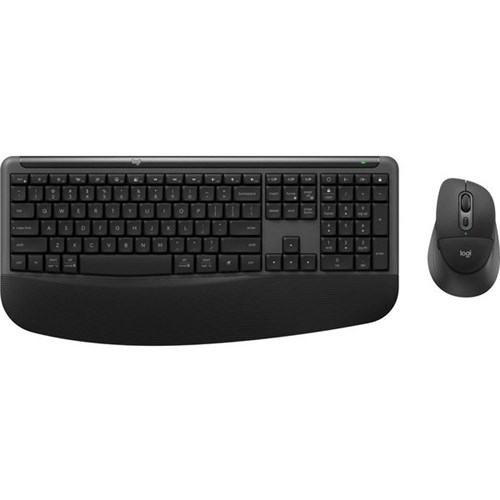 Logitech MK880 Signature Wireless Keyboard and Right Hand Mouse Set Graphite