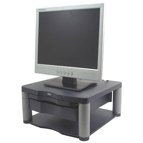 Fellowes Plus Premium Monitor Riser With Storage Drawer