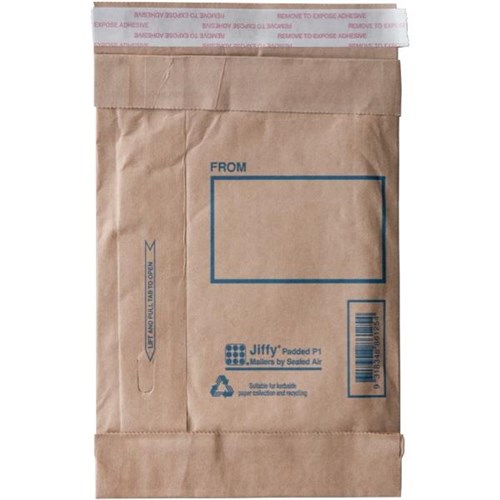 Jiffy P1 Padded Mailer Envelope 150x225mm Assorted Design