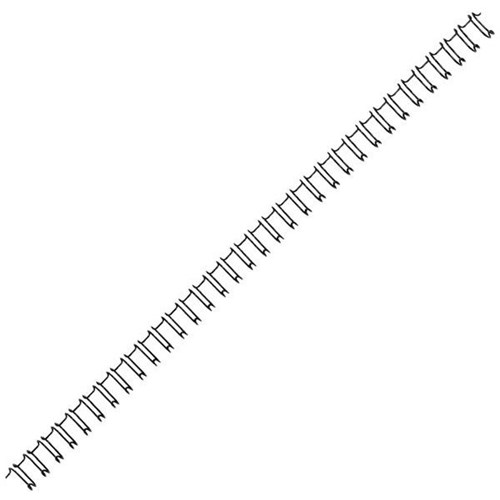 GBC 9.5mm Wire Binding Coils 34 Ring Black, Pack of 100