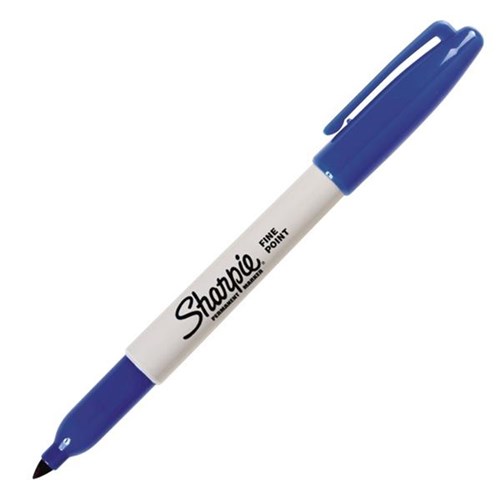 Sharpie Blue Permanent Marker Fine Tip OfficeMax NZ