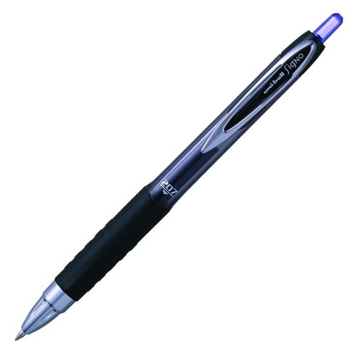uni-ball Signo 207 Blue Retractable Rollerball Gel Pen 0.7mm Fine Tip